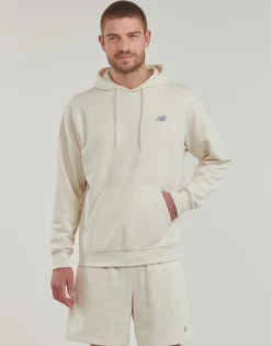 New Balance Sweats & Polaires^- BRUSHED SMALL LOGO HOODIE