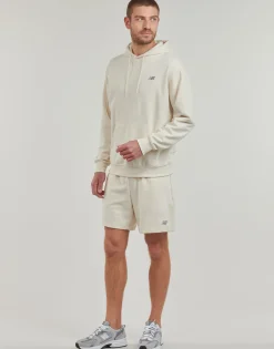 New Balance Sweats & Polaires^- BRUSHED SMALL LOGO HOODIE