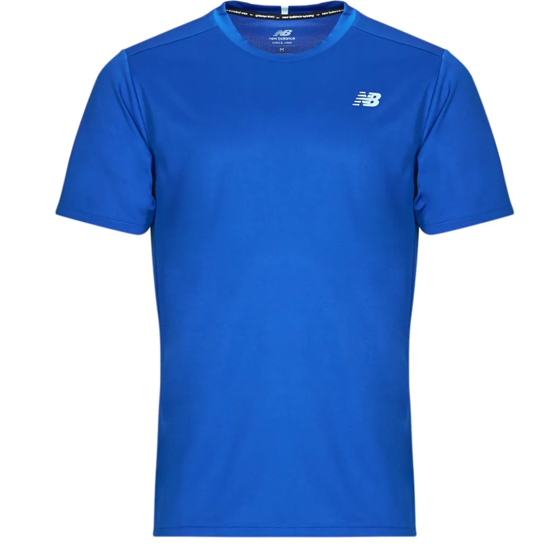New Balance - CORE RUN SHORT SLEEVES Bleu Outlet