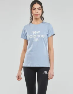 New Balance - ESSENTIALS GRAPHIC ATHLETIC FIT SHORT SLEEVE Bleu Hot