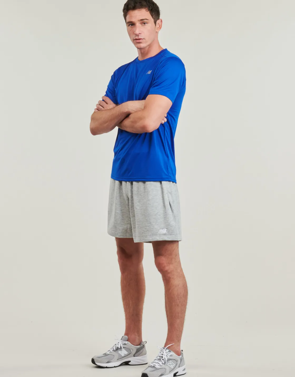 New Balance - FRENCH TERRY SHORT Gris New