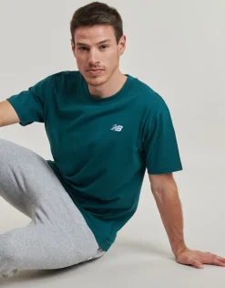 New Balance - Sport Essentials Cotton T-Shirt Vert Outlet