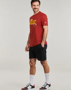 New-Era - NBA ESSENTIALS TEE MIAMI HEAT Rouge Best
