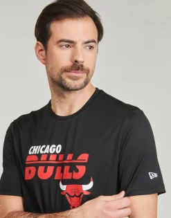 New-Era - NBA ESSENTIALS TEE CHICAGO BULLS Noir Hot