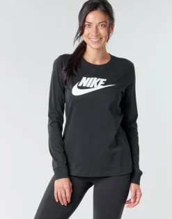 Nike - W NSW TEE ESSNTL LS ICON FTR Noir Hot
