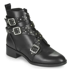 Only - BRIGHT 14 PU STUD BOOT Noir