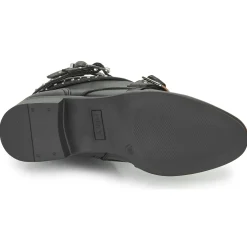 Only - BRIGHT 14 PU STUD BOOT Noir