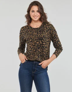 Only - ONLANA L/S AOP TOP CC JRS Marron New