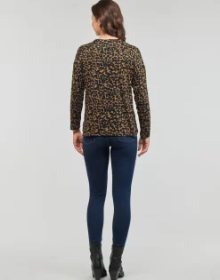 Only - ONLANA L/S AOP TOP CC JRS Marron New