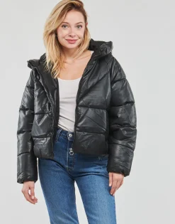 Only - ONLANJA FAUX LEATHER PUFFER CC OTW Noir Discount