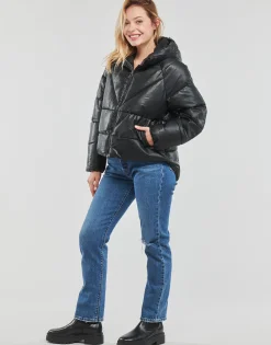 Only - ONLANJA FAUX LEATHER PUFFER CC OTW Noir Discount