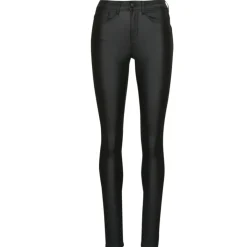 Only - ONLANNE K MID WAIST COATED PNT Noir Online