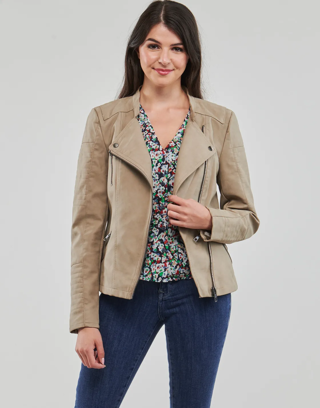 Only - ONLAVA FAUX LEATHER BIKER OTW< Vestes