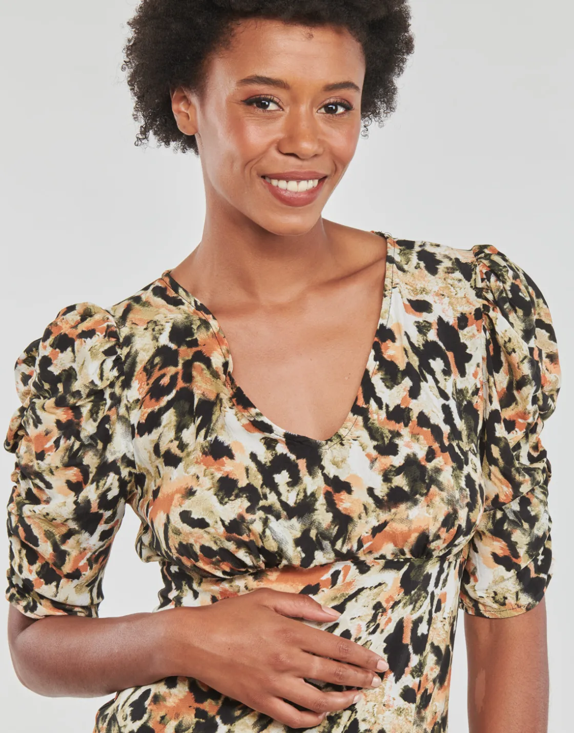 Only Robes^- ONLAVRIL FR 2/4 SLIT CALF DRESS