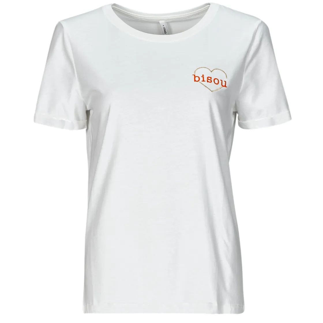 Only - ONLBEATE LIFE S/S HEART TOP CS JRS< T-shirts & Polos
