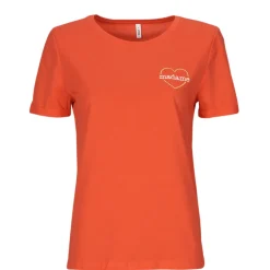 Only - ONLBEATE LIFE S/S HEART TOP CS JRS Rouge