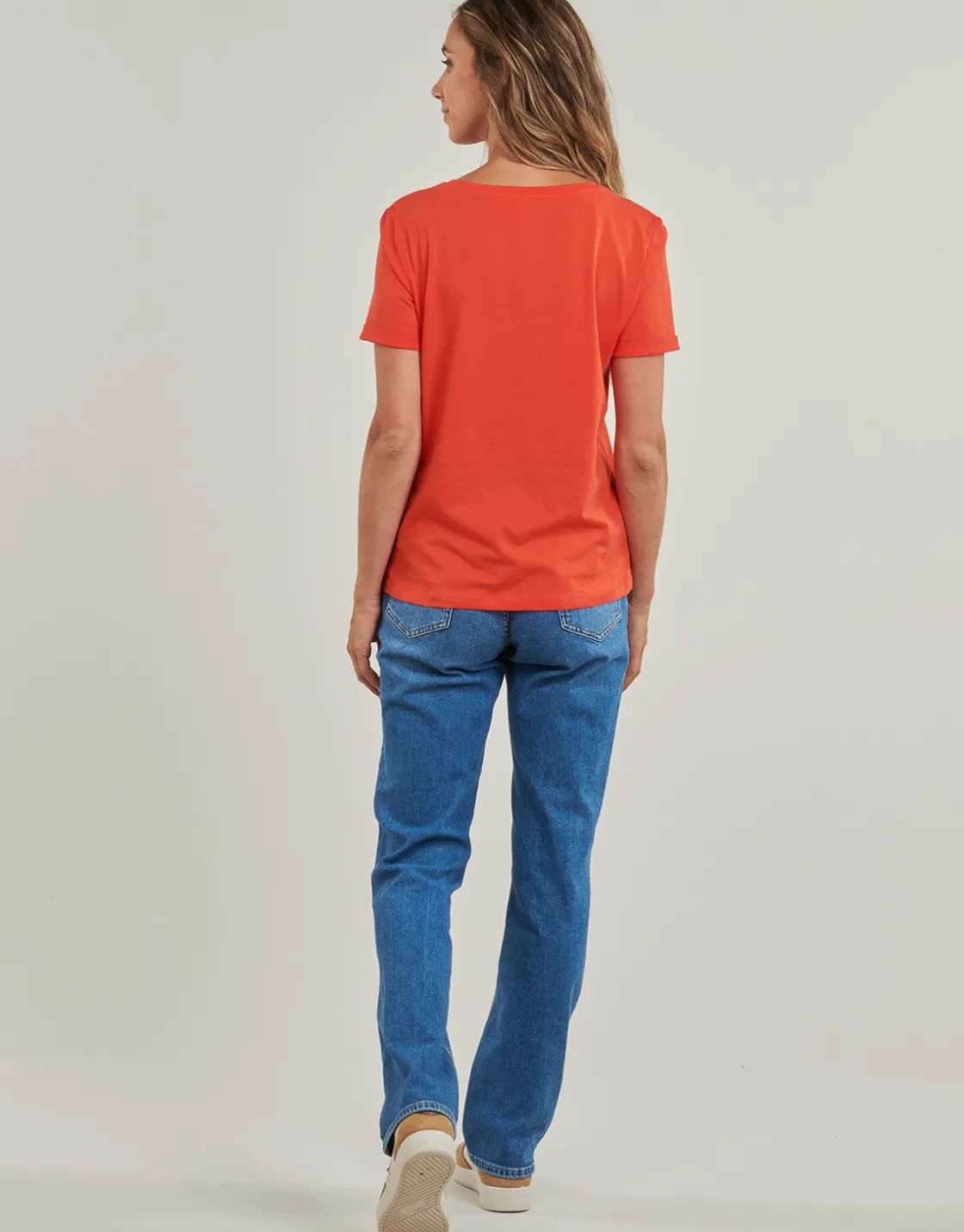 Only - ONLBEATE LIFE S/S HEART TOP CS JRS Rouge