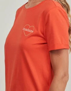 Only - ONLBEATE LIFE S/S HEART TOP CS JRS Rouge