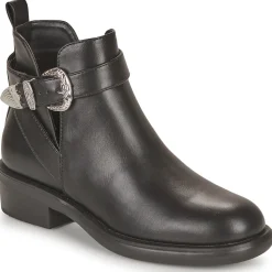 Only - ONLBLOOM-5 PU BUCKLE BOOT Noir Best