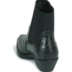 Only - ONLBRONCO-2 SHORT PU COWBOY BOOT Noir