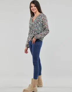 Only - ONLDANIELLE FR L/S V-NECK LUREX TOP PTM< Tops / Blouses