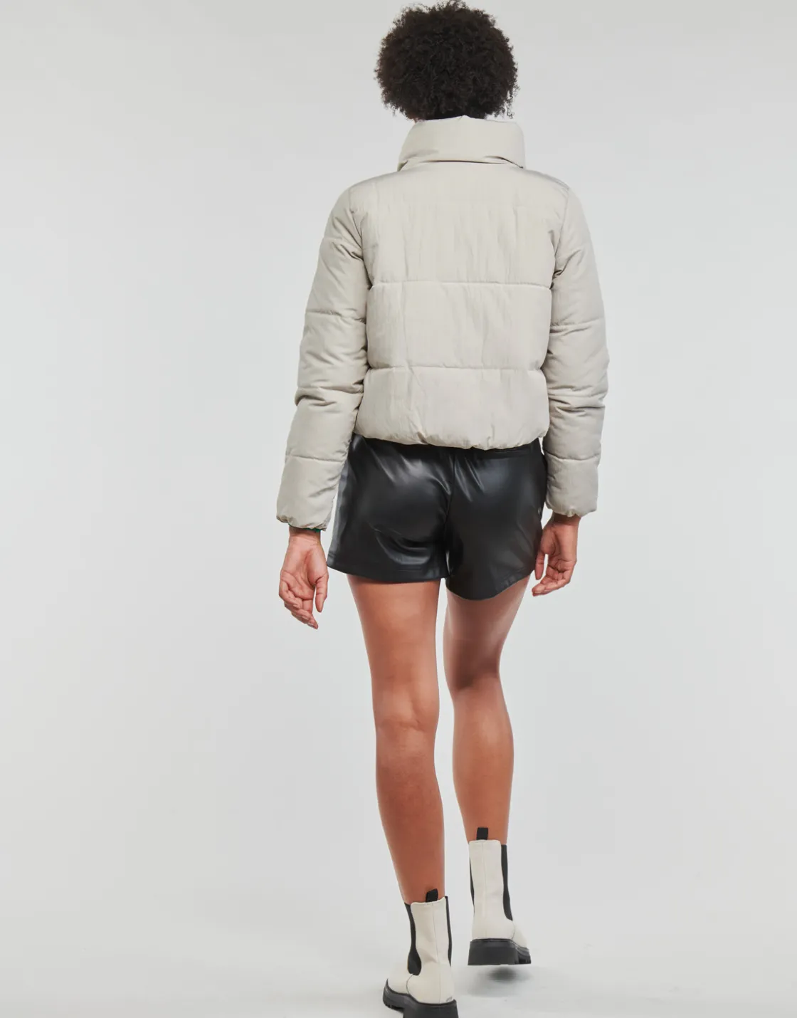 Only - ONLDOLLY SHORT PUFFER JACKET OTW NOOS Blanc Sale
