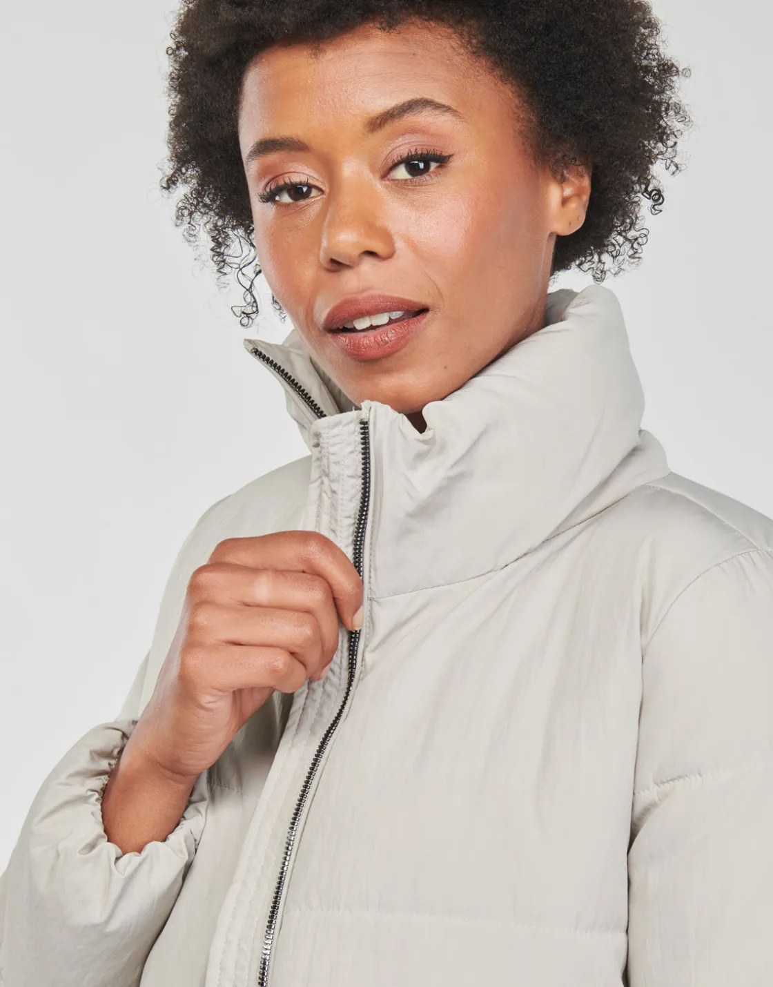 Only - ONLDOLLY SHORT PUFFER JACKET OTW NOOS Blanc Sale