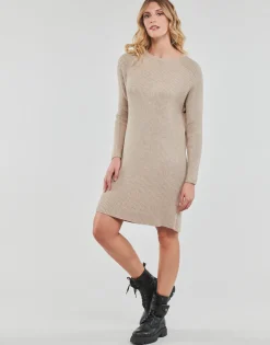 Only Robes^- ONLFIA KATIA L/S DRESS CC KNT
