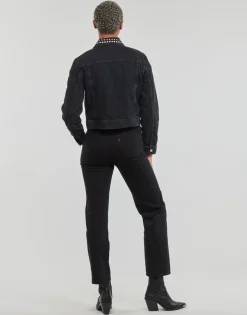 Only Vestes^- ONLGILLA LS STUD DNM BIKER JACKET CRO