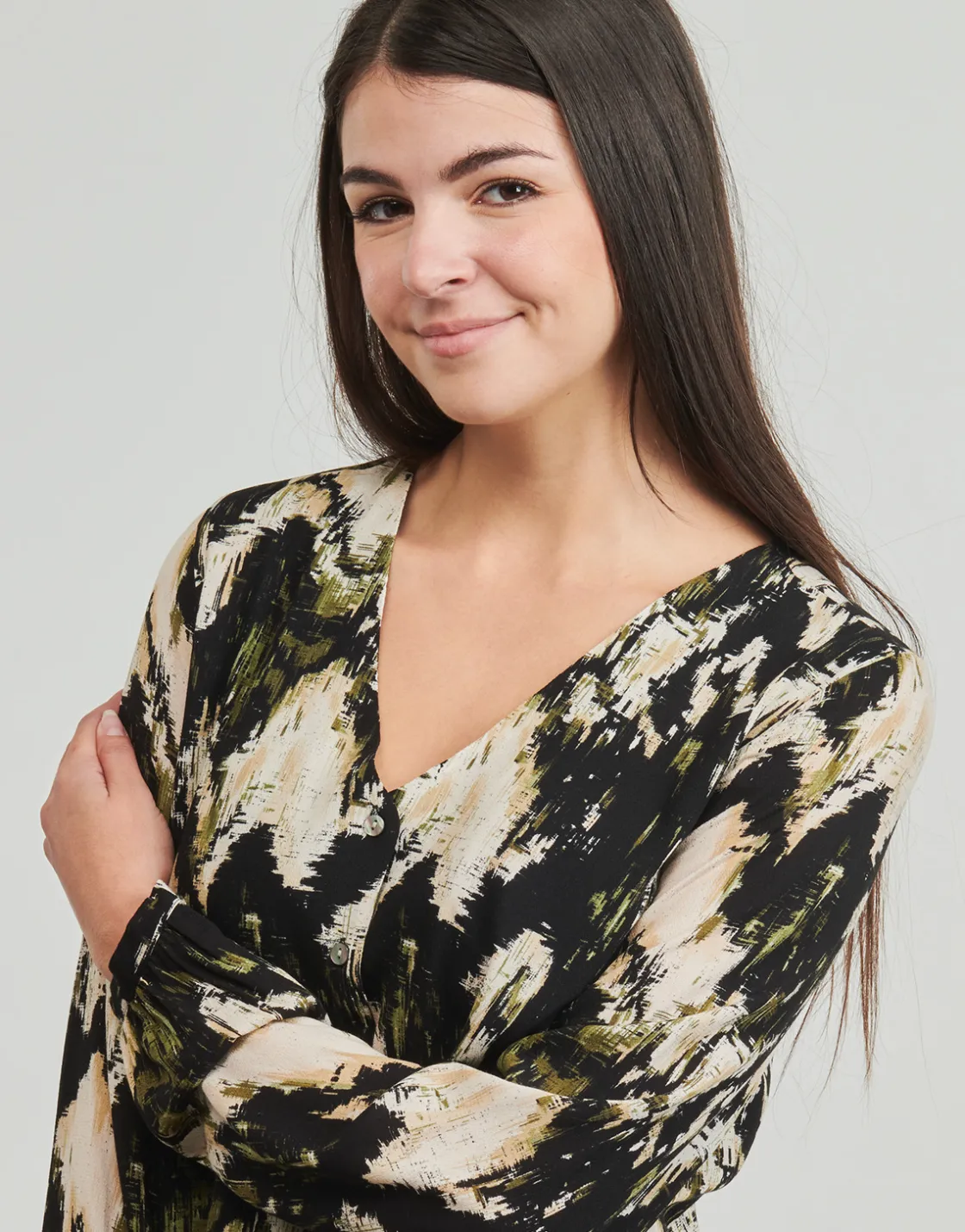 Only - ONLJESSIE FR L/S BUTTON TOP CS PTM Sale