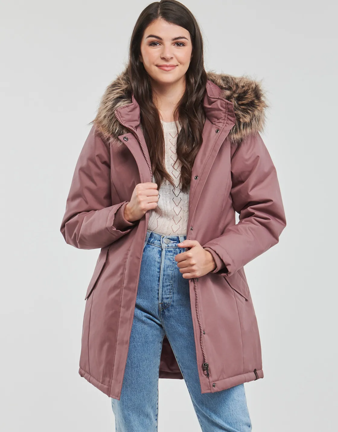 Only - ONLKATY PARKA COAT CC OTW Vieuxrose Best