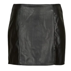 Only Jupes^- ONLLENI FAUX LEATHER SLIT SKIRT PNT