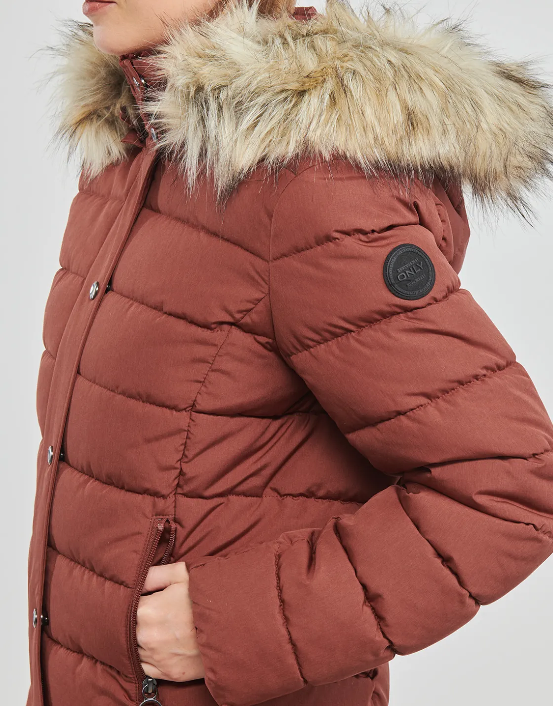 Only - ONLLUNA QUILTED JACKET CC OTW Rouge Outlet