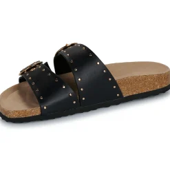 Only - ONLMAXI-15 PU STUDS BUCKLE SANDAL Noir New