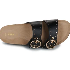 Only - ONLMAXI-15 PU STUDS BUCKLE SANDAL Noir New