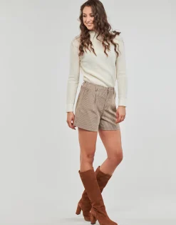 Only Shorts & Bermudas^- ONLMOLLY HW CHECK SHORTS TLR