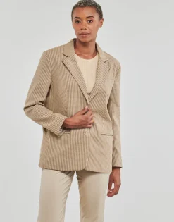 Only Vestes^- ONLMOLLY L/S OVS CHECK BLAZER TLR