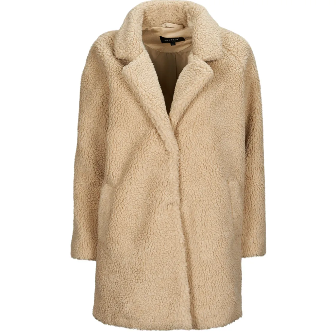 Only - ONLNEWAURELIA SHERPA COAT CC OTW Beige