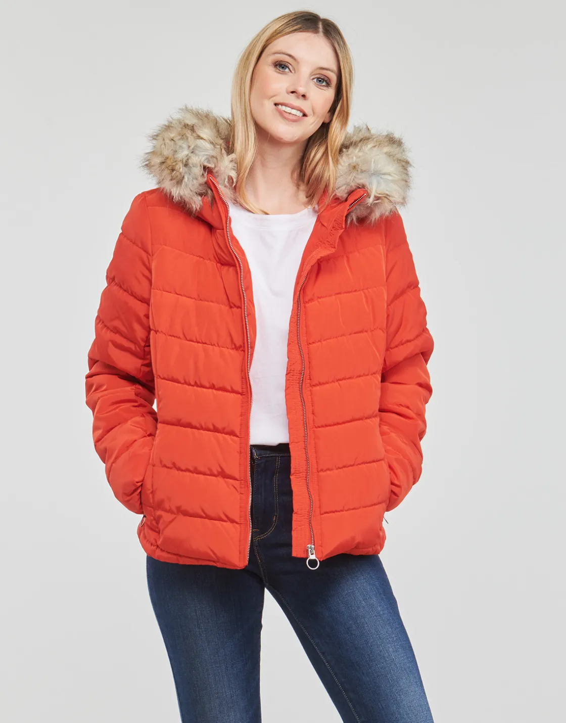 Only - ONLNEWELLAN QUILTED HOOD JACKET CC OTW< Manteaux