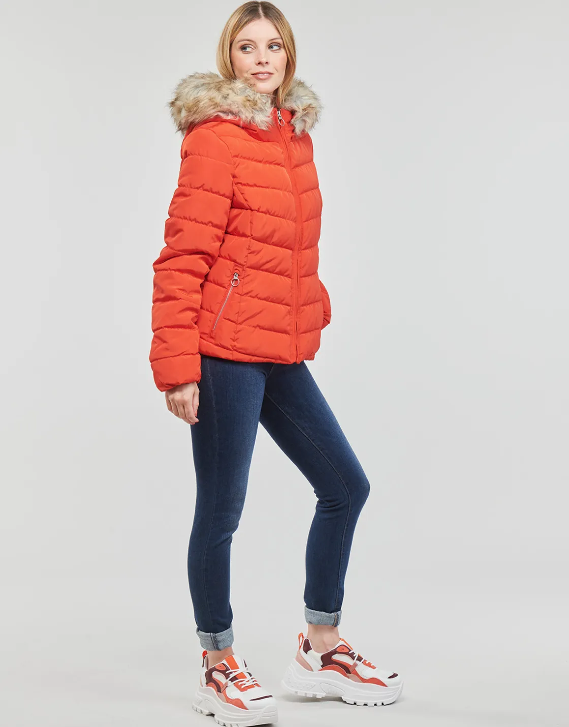 Only - ONLNEWELLAN QUILTED HOOD JACKET CC OTW< Manteaux