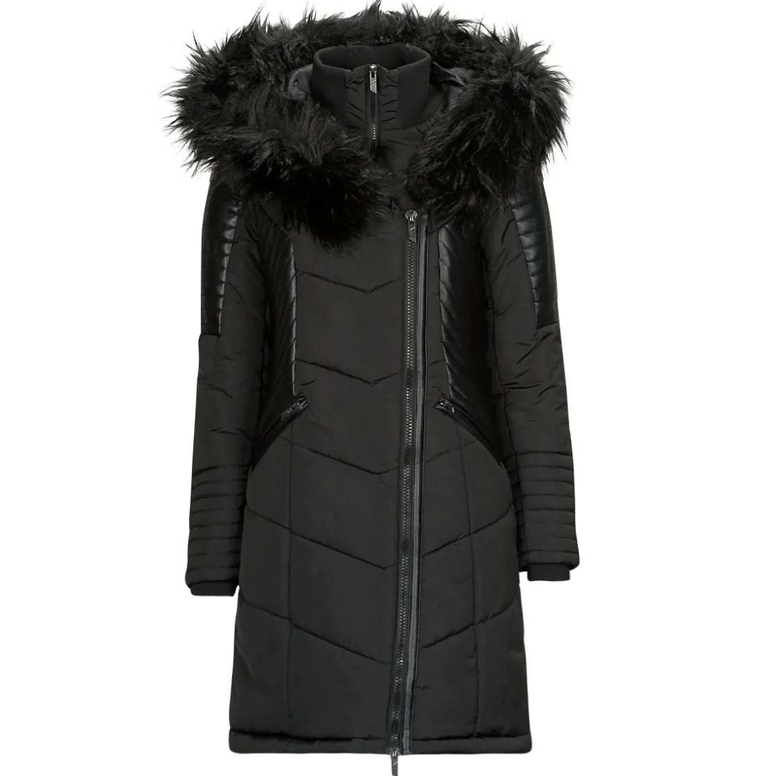 Only - ONLNEWLINETTE FUR HOOD COAT OTW< Manteaux