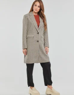 Only - ONLNORMA ASTRID CHECK COAT CC OTW Multicolore Discount