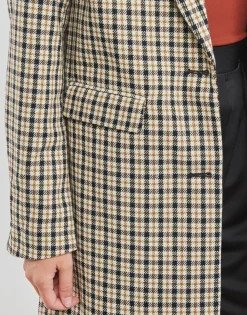 Only - ONLNORMA ASTRID CHECK COAT CC OTW Multicolore Discount