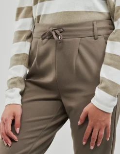 Only - ONLPOPTRASH LIFE EASY COL PANT PNT Marron Clearance