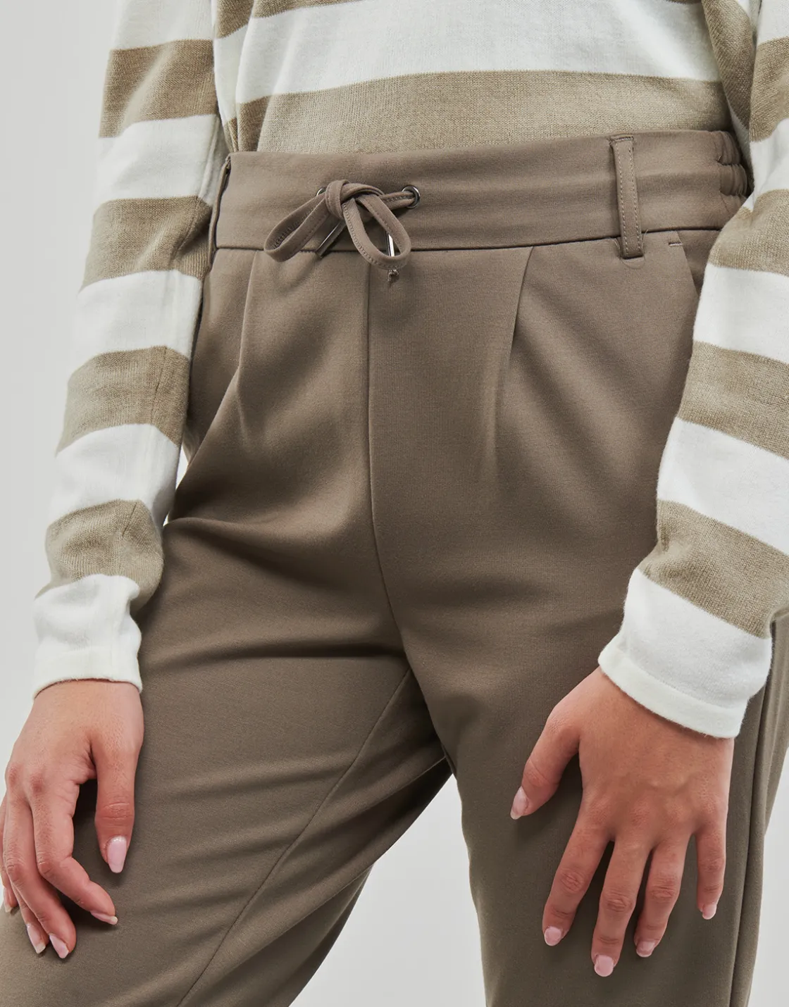 Only - ONLPOPTRASH LIFE EASY COL PANT PNT Marron Clearance