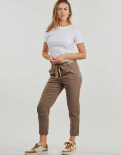 Only - ONLRITA LOOSE CHECK LYREX BELT PANT TLR< Pantalons
