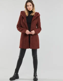 Only - ONLSEDONA BOUCLE WOOL COAT OTW NOOS Bordeaux Online