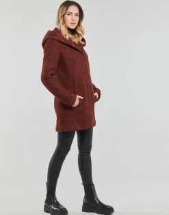 Only - ONLSEDONA BOUCLE WOOL COAT OTW NOOS Bordeaux Online