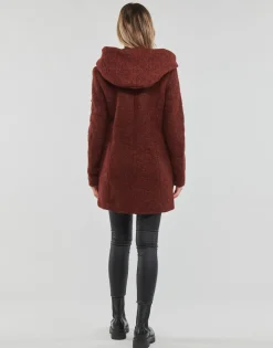 Only - ONLSEDONA BOUCLE WOOL COAT OTW NOOS Bordeaux Online
