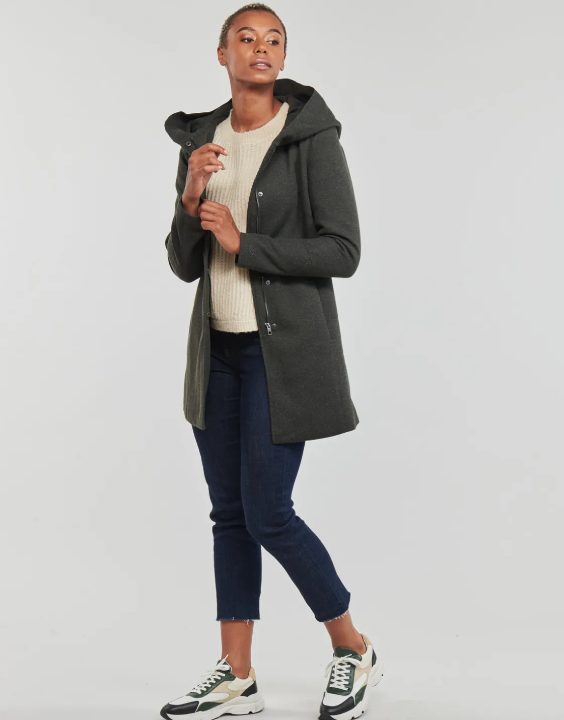 Only - ONLSEDONA LIGHT COAT OTW Kaki Discount